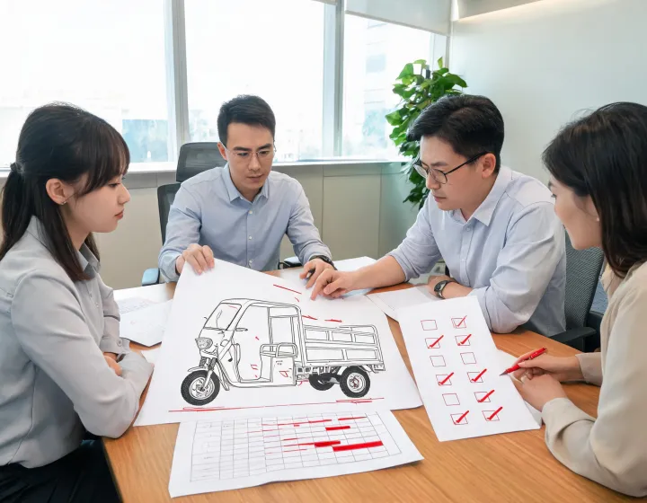 Sanitation tricycle procurement handoff